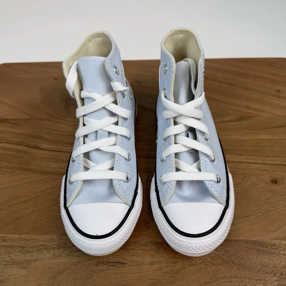 New Little Kids Converse Chuck‎ Taylor All Star High Blue Sneaker Shoes Sz 12 C